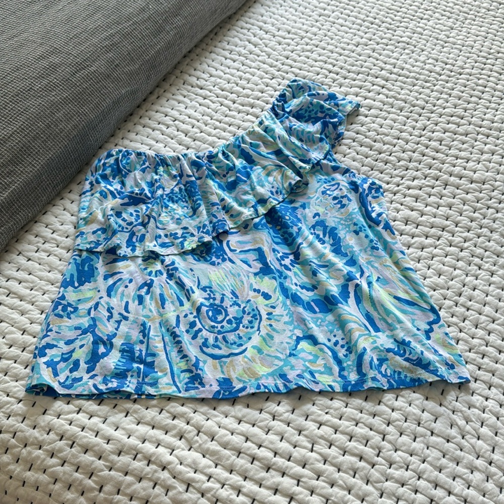 Lilly Pulitzer one shoulder top